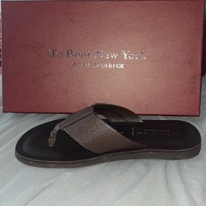 $250 To Boot New York Size 8 Marbella Leather Flip Flops Sandals Shoes NWB